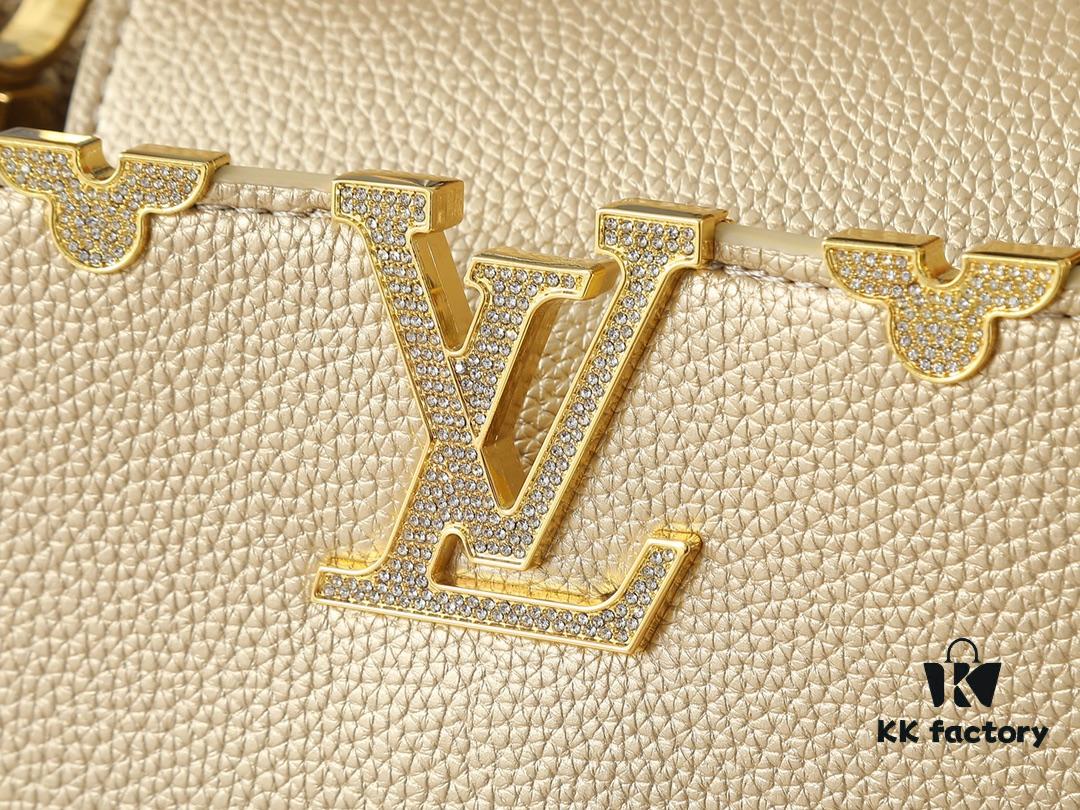 Guangzhou Stock - Upgraded Original M24583 M24584 M24585 Gold-Tone Crystal Flower Crown Capucines Handbag