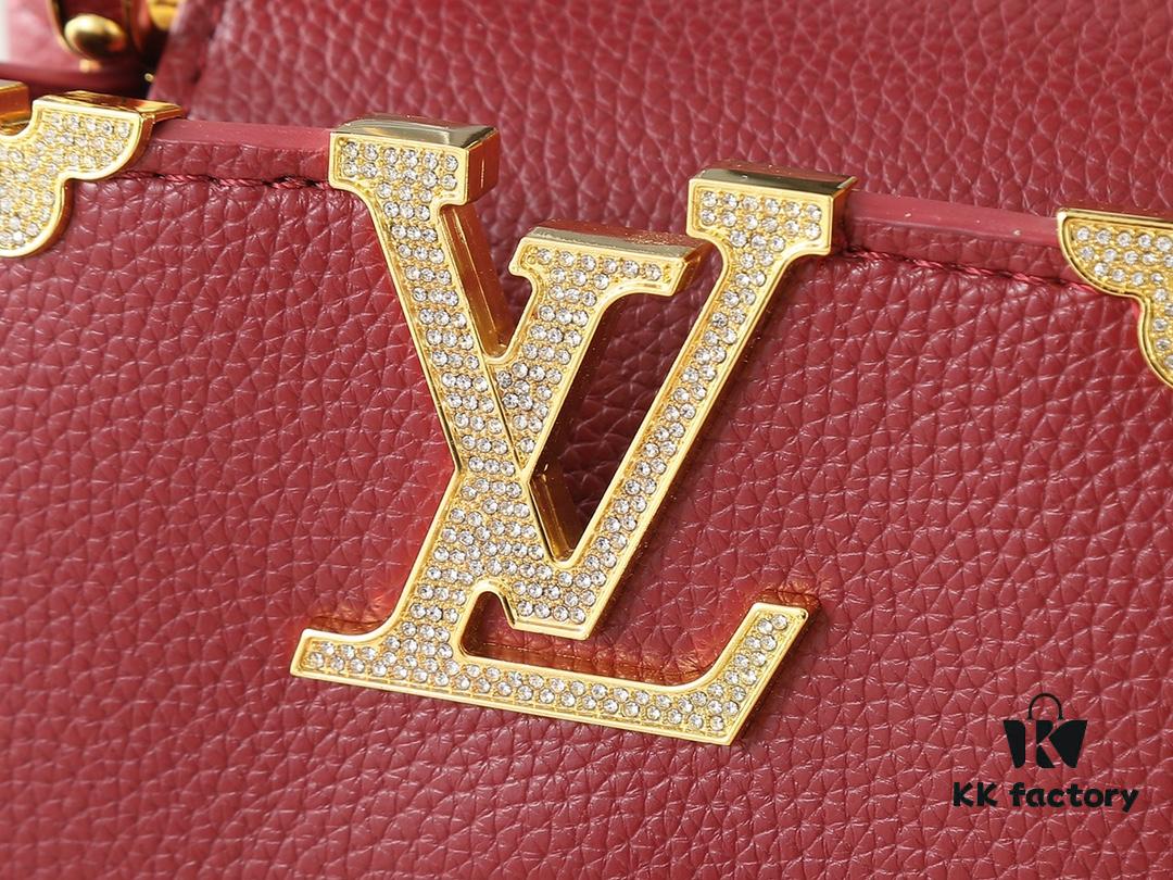 Guangzhou Stock Upgraded Original M24583 M24584 M24585 Golden Rhinestone Flower Crown Capucines Handbag