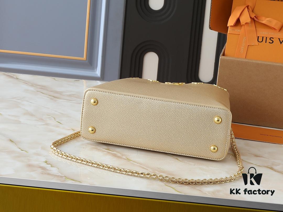 Guangzhou Stock - Upgraded Original M24583 M24584 M24585 Gold-Tone Crystal Flower Crown Capucines Handbag