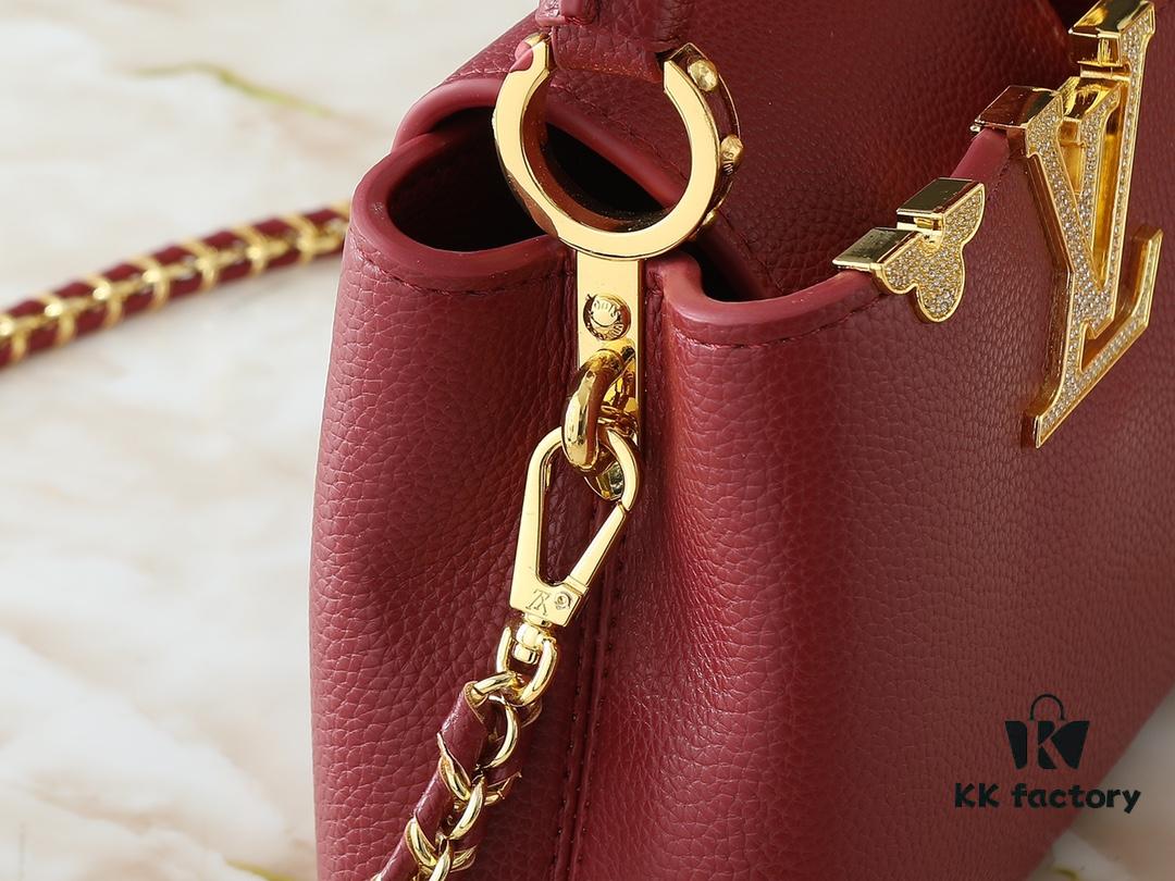 Guangzhou Stock Upgraded Original M24583 M24584 M24585 Golden Rhinestone Flower Crown Capucines Handbag