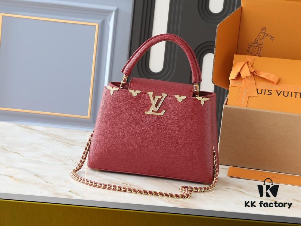 Guangzhou Stock Upgraded Original M24583 M24584 M24585 Gold-Tone Crystal Flower Crown Capucines Handbag