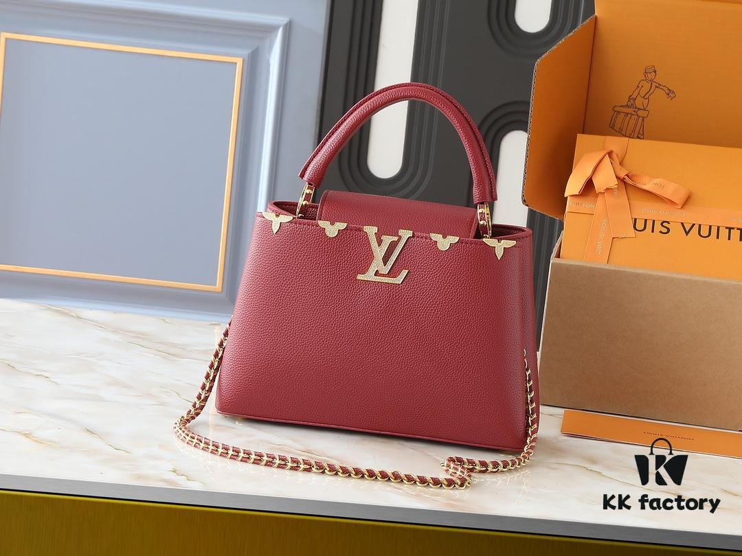 Guangzhou Stock Upgraded Original M24583 M24584 M24585 Gold-Tone Crystal Flower Crown Capucines Handbag