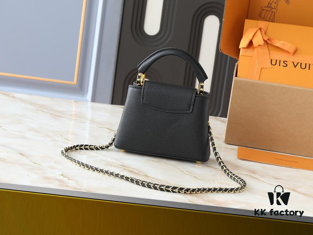 Guangzhou Stock Upgraded Original M24583 M24584 M24585 Gold-Tone Crystal Flower Crown Capucines Handbag