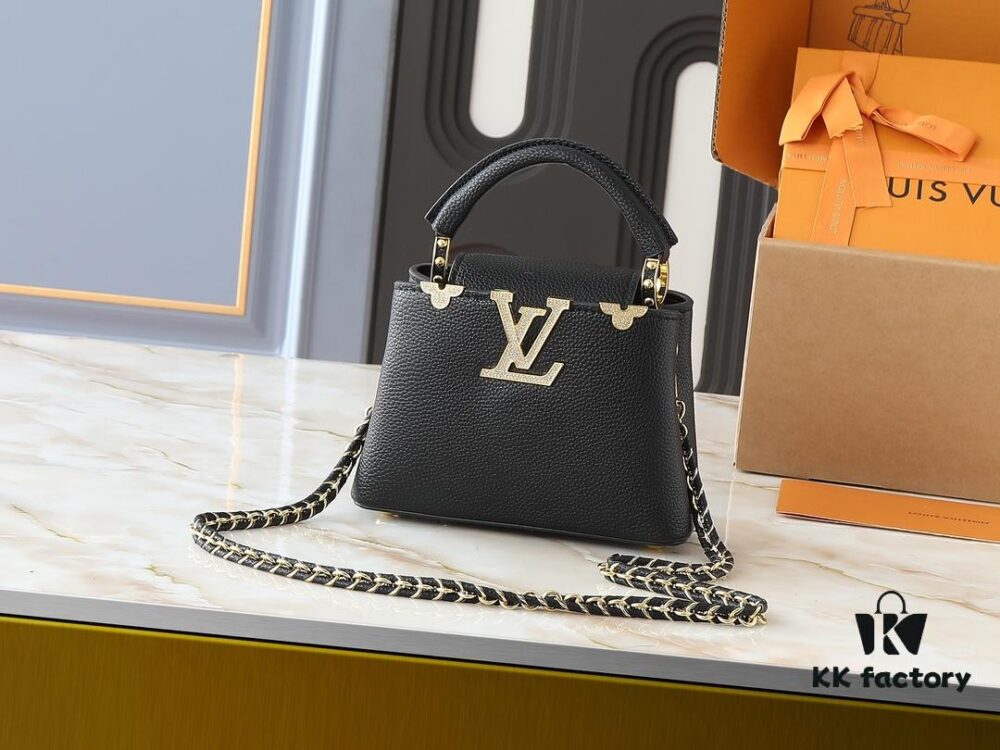 Guangzhou Stock Upgraded Original M24583 M24584 M24585 Gold-Tone Crystal Flower Crown Capucines Handbag