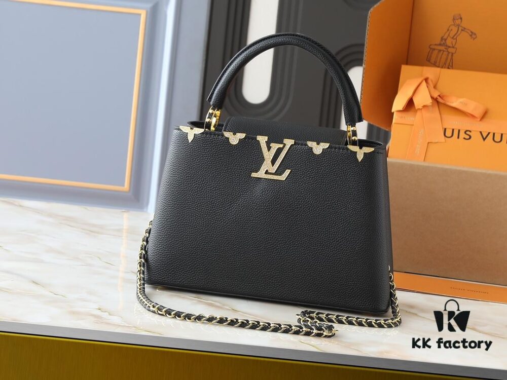 Guangzhou Stock Upgraded Original M24583 M24584 M24585 Gold-Tone Crystal Flower Crown Capucines Handbag