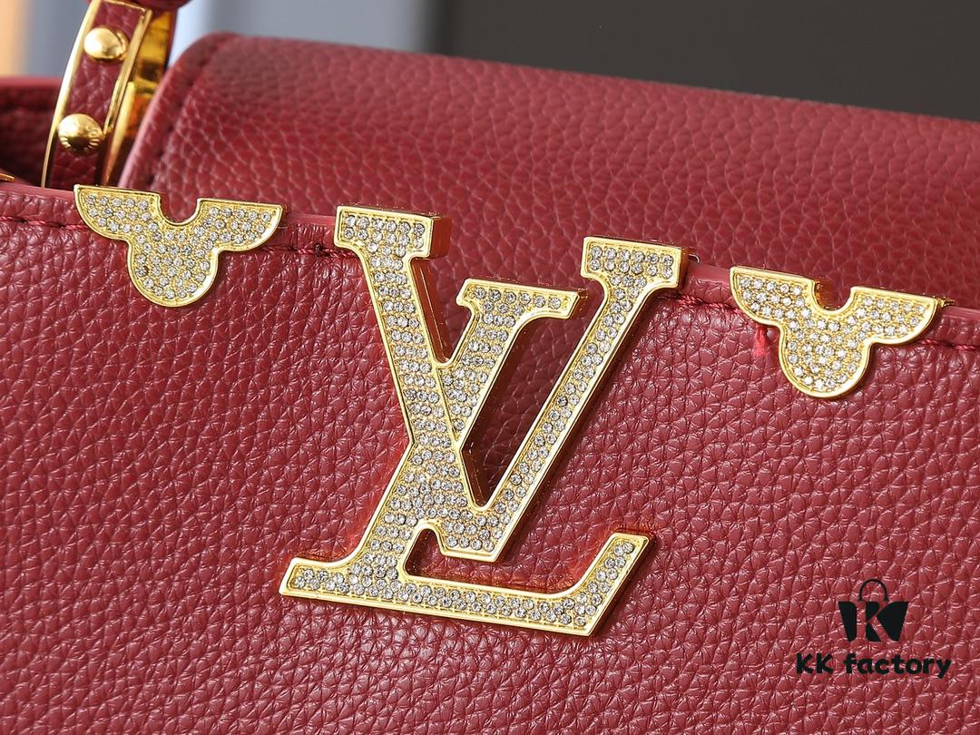 Guangzhou Stock Upgraded Original M24583 M24584 M24585 Golden Crystal Flower Crown Capucines Handbag