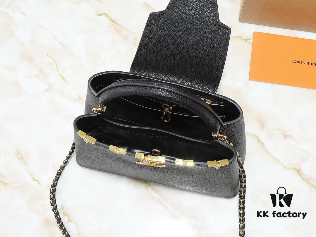 Guangzhou Stock Upgraded Original M24583 M24584 M24585 Gold-Tone Crystal Flower Crown Capucines Handbag