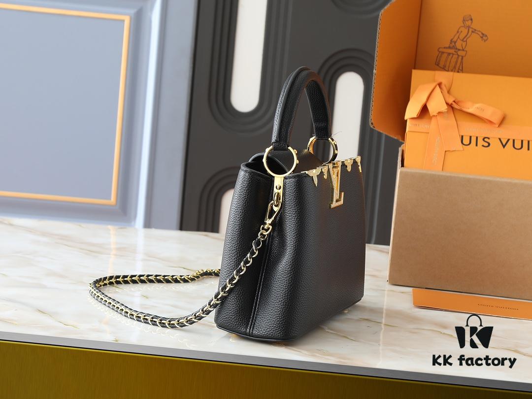 Guangzhou Stock Upgraded Original M24583 M24584 M24585 Gold-Tone Crystal Flower Crown Capucines Handbag