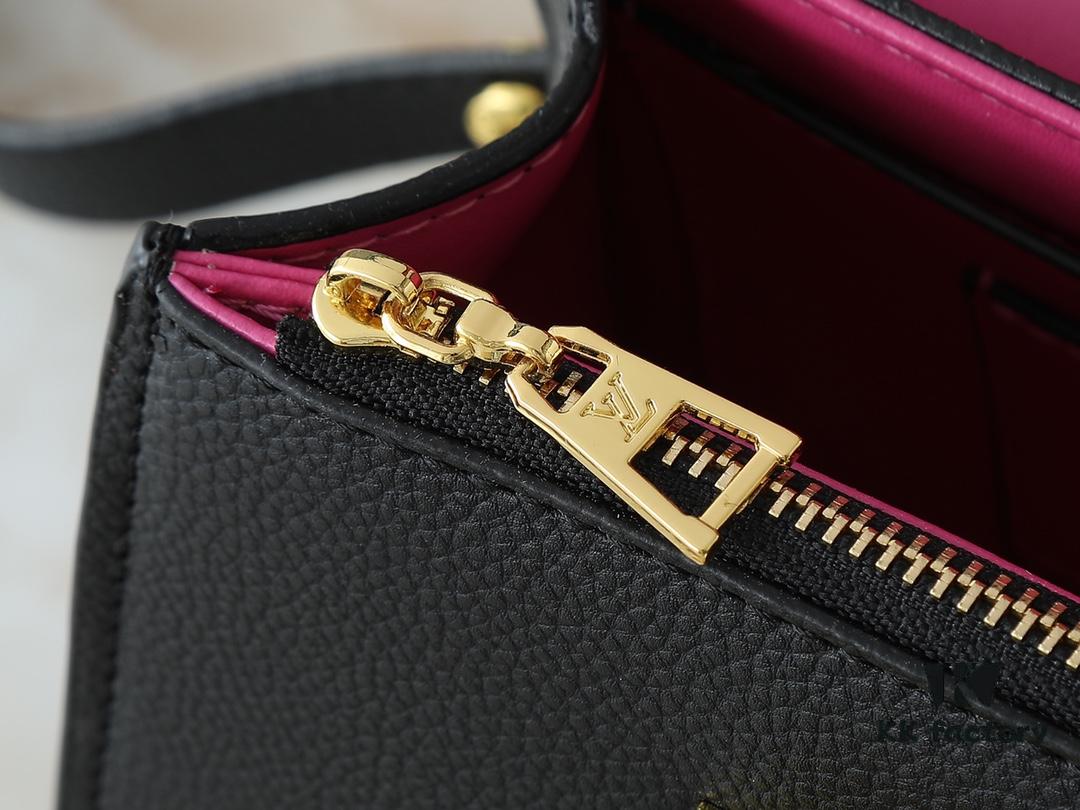 Upgraded Original M21590 M59090 Twist One Handle BB Bag Crafted from Deep-Dyed Taurillon Leather with Top Single Handle and Iconic LV Twist Lock Flap, Contrasting Leather Lining Adds a Touch of Fashion, Ideal for Crossbody, Shoulder, or Hand Carry