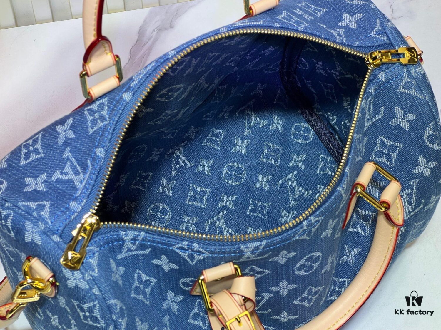 Grey Denim Blue Denim M13344 M40391 Denim Jeans Louis Vuitton Takashi Murakami Cherry Monogram Collection