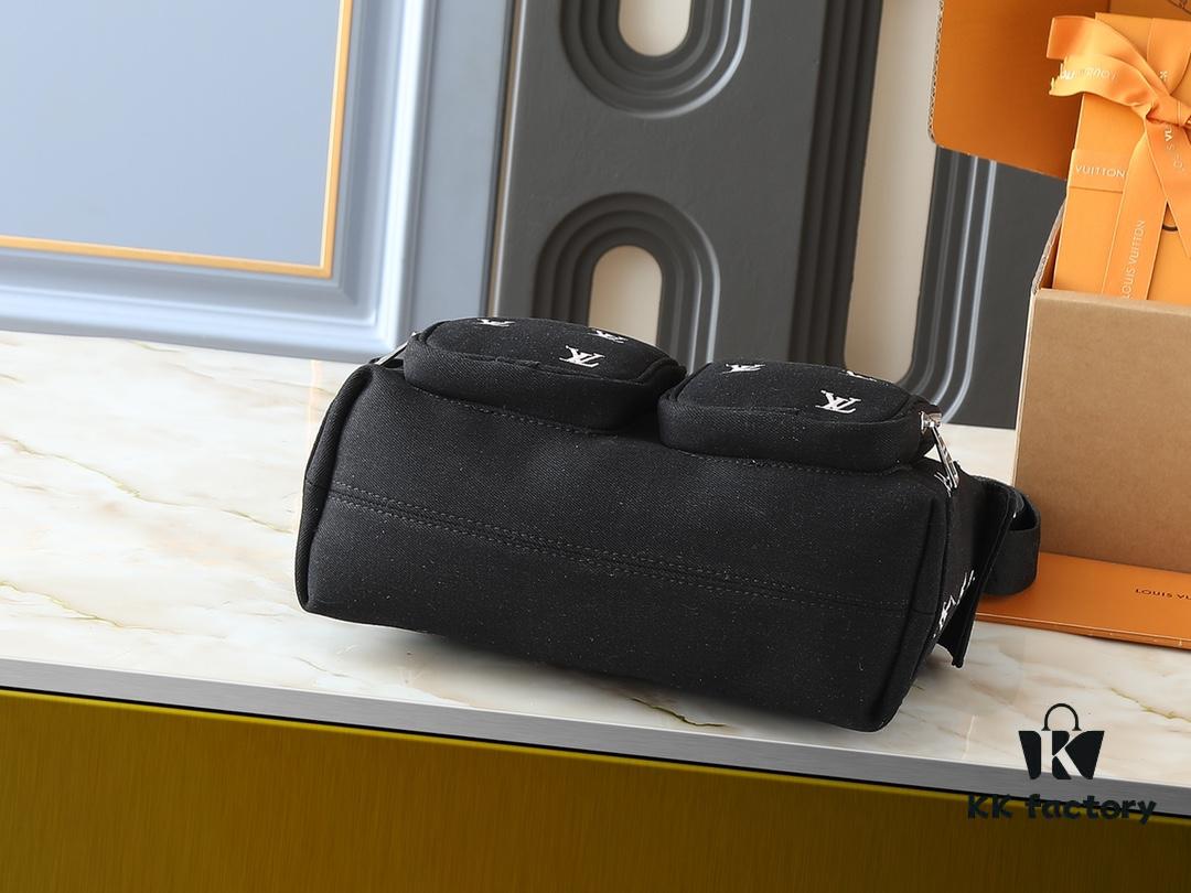 Upgraded Original M13938 Embroidered Black M14778 Pressed Black, M12697 Full Leather Khaki Monogram Bag