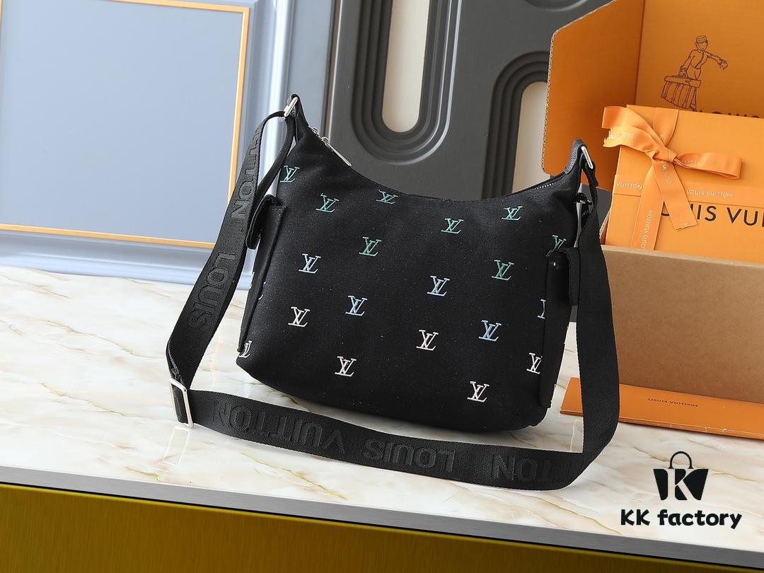 Upgraded Original M13938 Embroidered Black M14778 Pressed Black, M12697 Full Leather Khaki Monogram Bag