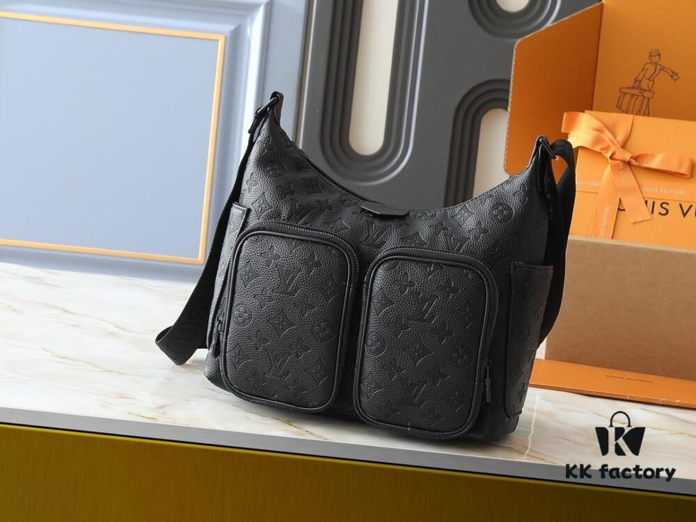 Upgraded Original M13938 Embroidered Black M14778 Pressed Black, M12697 Full Leather Khaki Monogram Bag