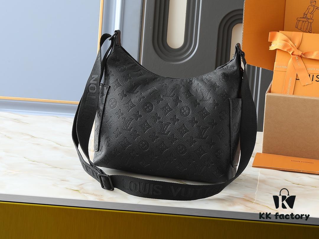 Upgraded Original M13938 Embroidered Black M14778 Pressed Black, M12697 Full Leather Khaki Monogram Bag