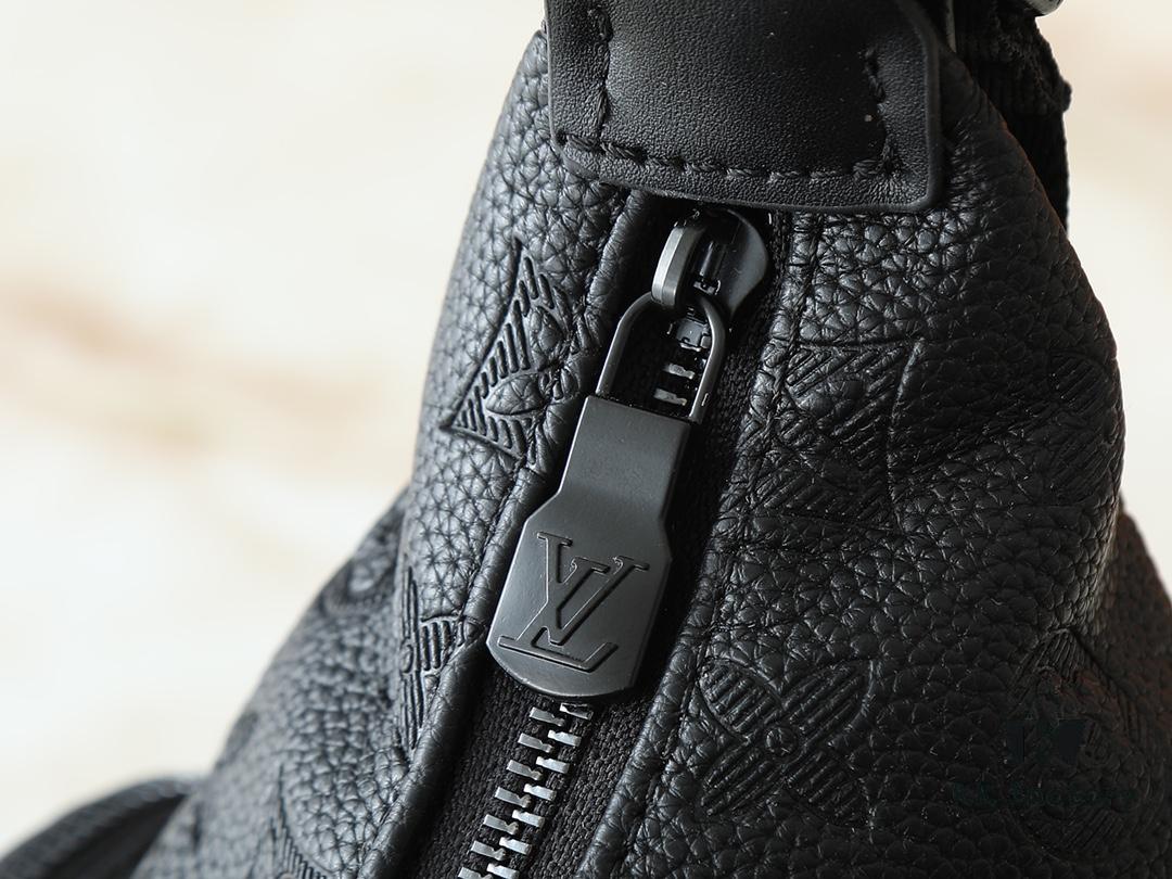 Upgraded Original M13938 Embroidered Black M14778 Pressed Black, M12697 Full Leather Khaki Monogram Bag