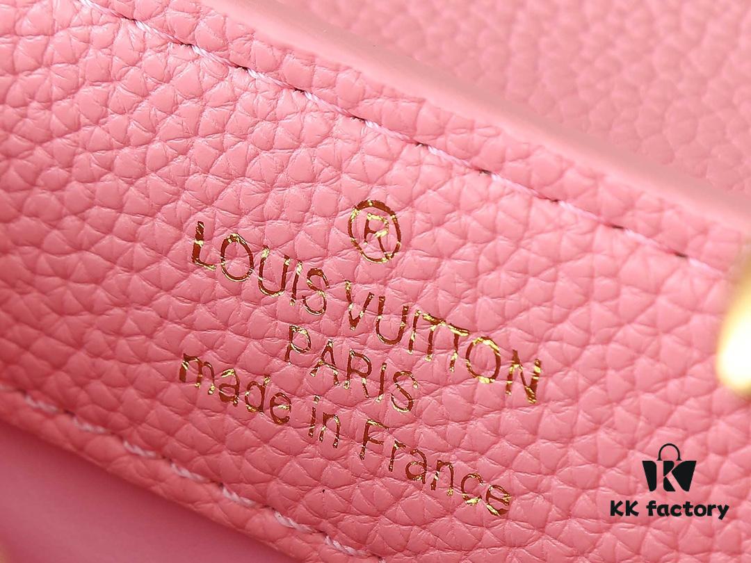 Mini Capucines Bag with Refined Monogram Flower on Handle