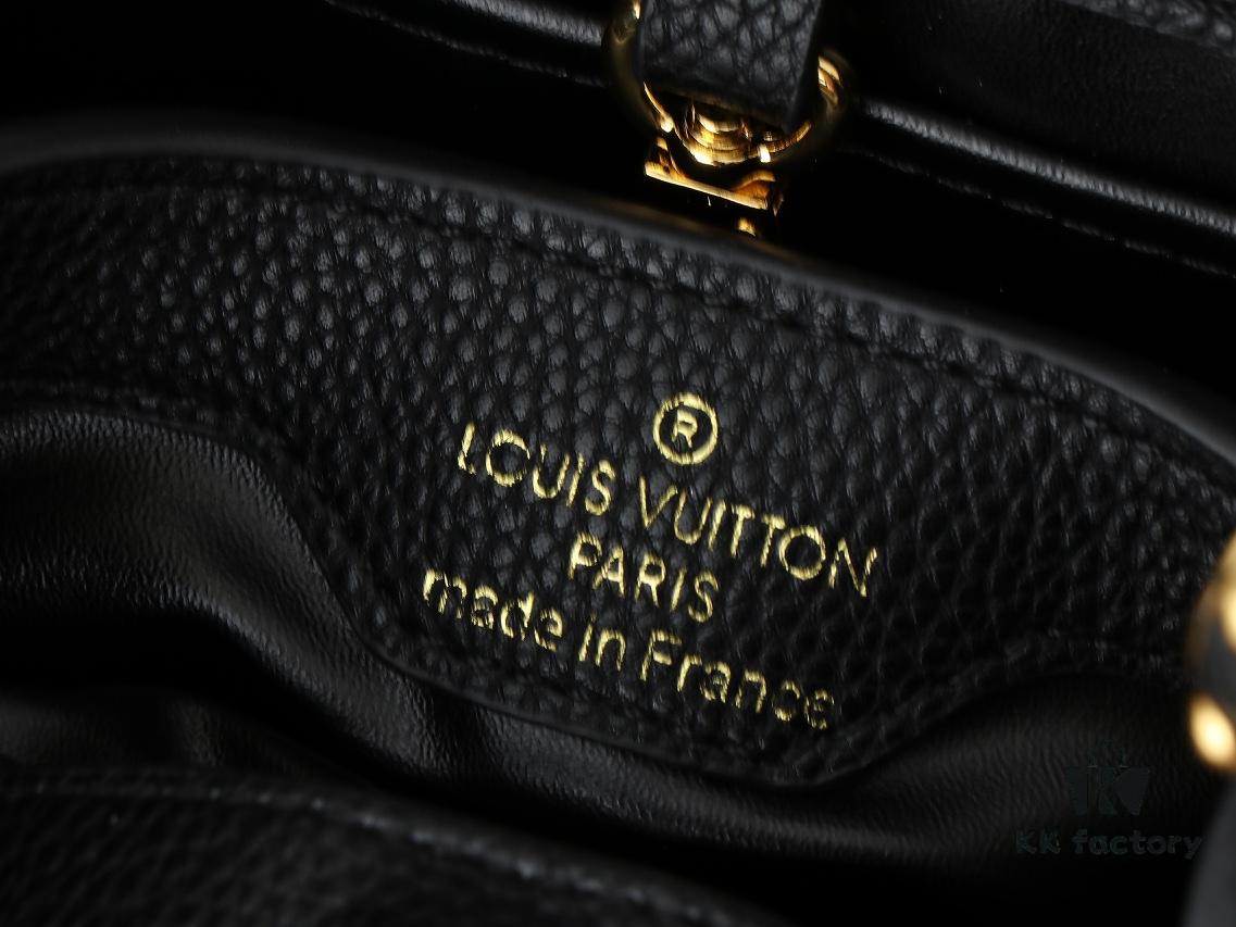 Mini Capucines Bag with Refined Monogram Flower on Handle