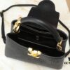 Mini Capucines Bag with Refined Monogram Flower on Handle