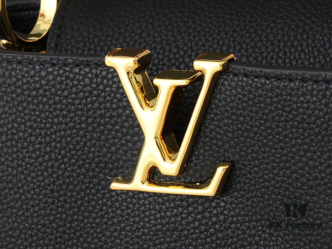 Mini Capucines Bag with Refined Monogram Flower on Handle