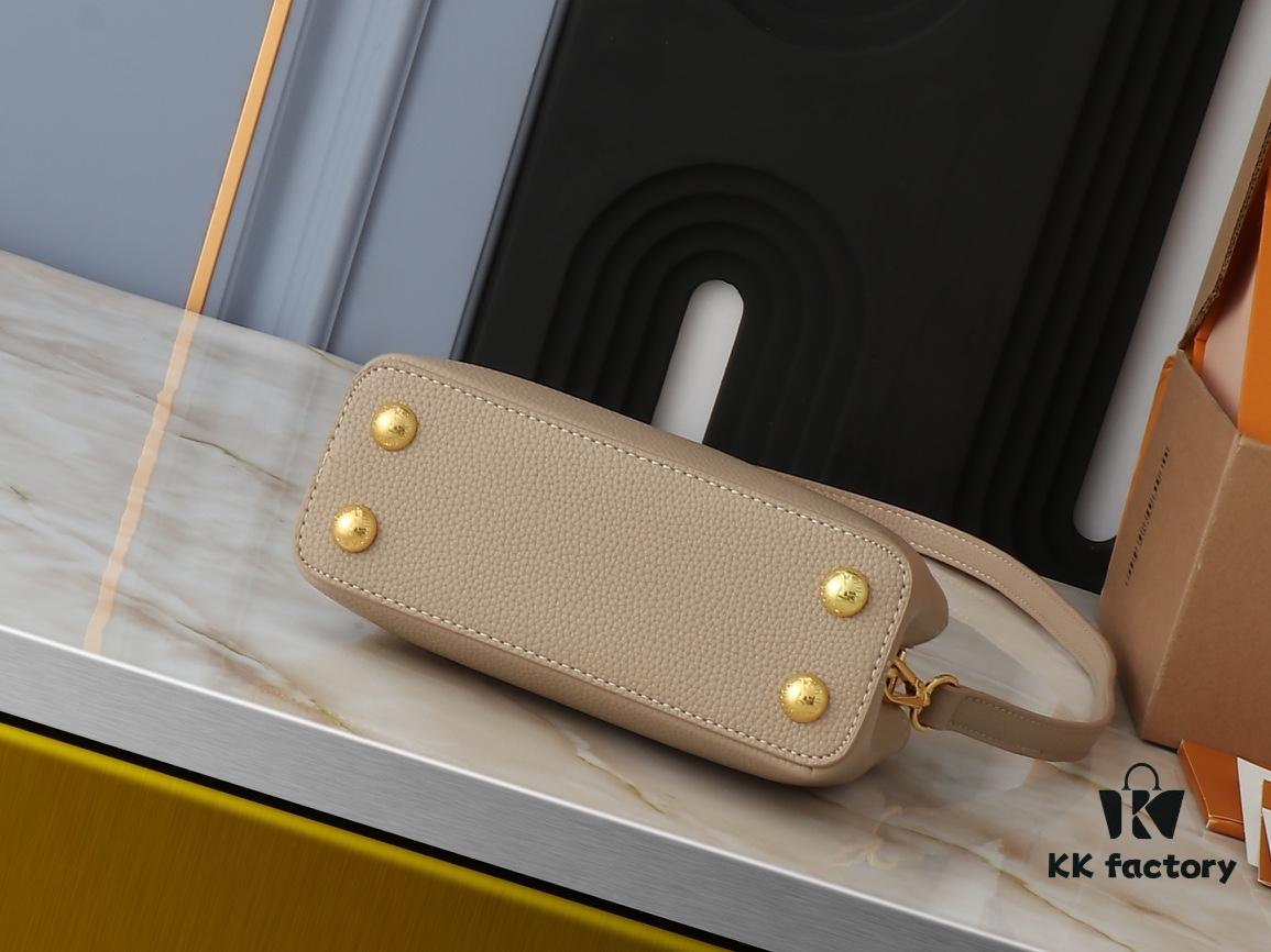 Mini Capucines Bag with Refined Monogram Flower on Handles