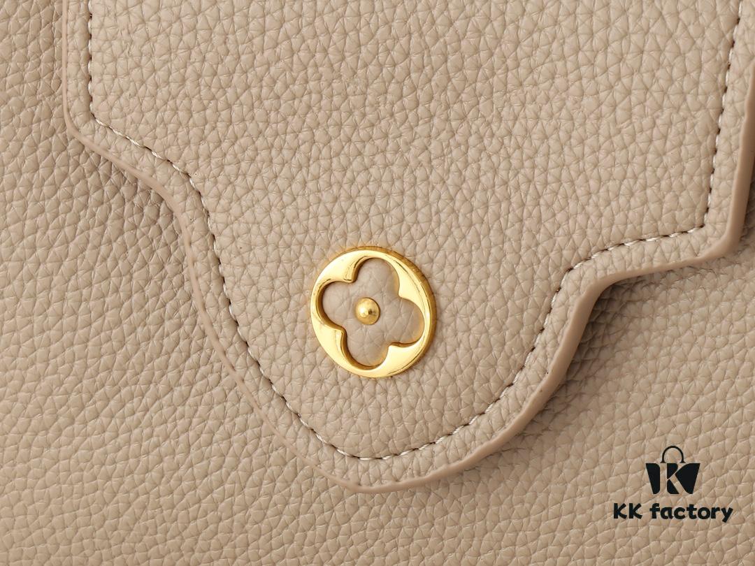 Mini Capucines Bag with Refined Monogram Flower on Handles