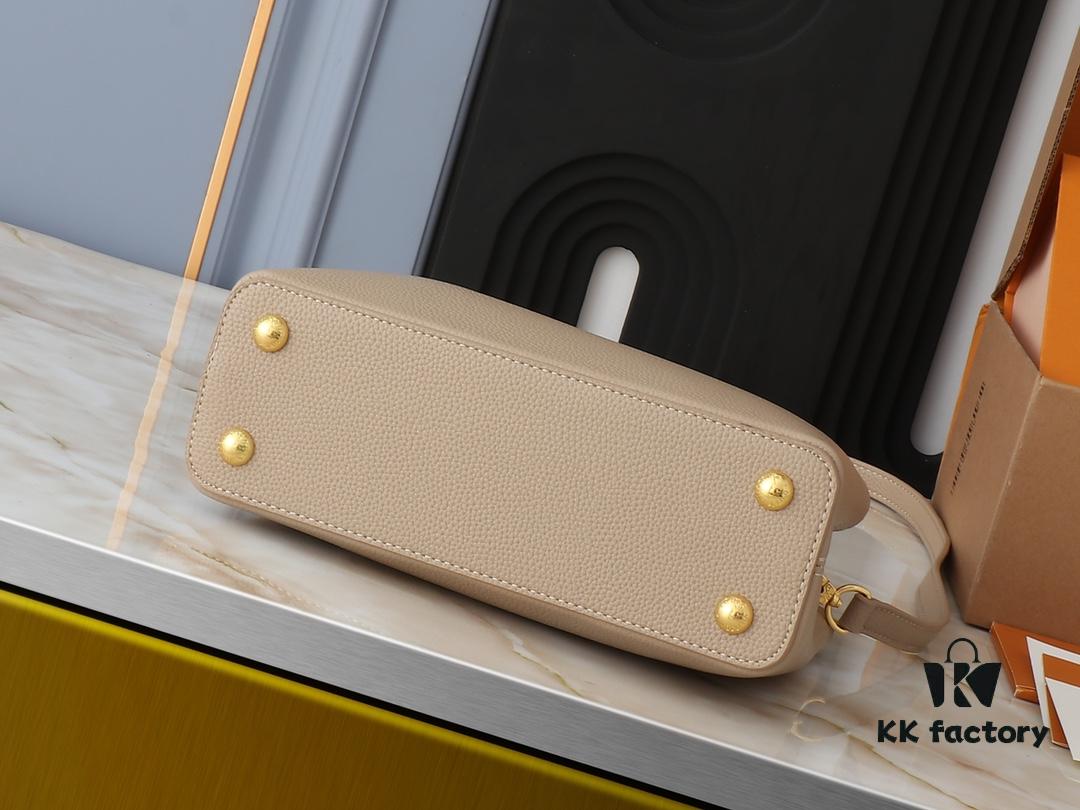 Mini Capucines Bag with Refined Monogram Flower on Handles