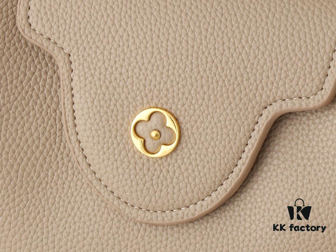 Mini Capucines Bag with Refined Monogram Flower on Handles