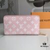 Top Quality Original 💎 M60017 Red and Pink Zippy Coin Purse, Monogram Canvas Zip-around Wallet