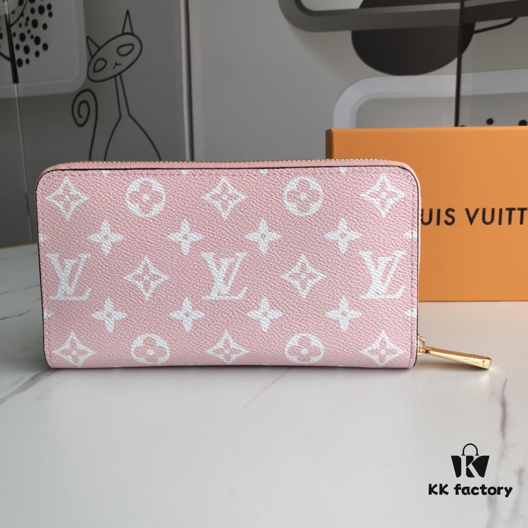 Top Quality Original 💎 M60017 Red and Pink Zippy Coin Purse, Monogram Canvas Zip-around Wallet