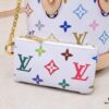 M81489 M13619 LV Longshang Village White Tricolor Upgrade Nano Bucket Bag from Match Series