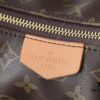 Upgraded Original M12697 Full Leather Khaki Monogram Bag with Floral Fabric, Classic Canvas with Wide Adjustable Strap