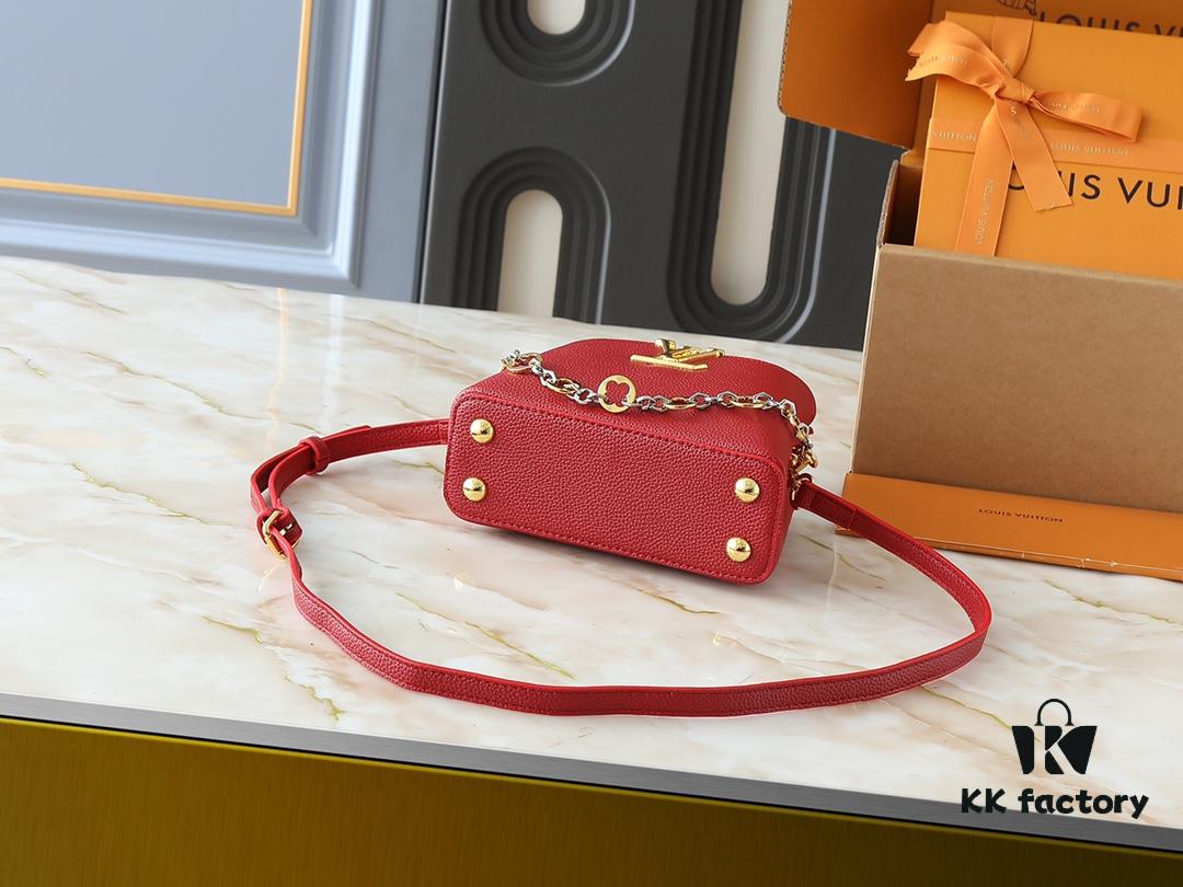 Upgraded Original M12935 M12936 M12937 M12938 Capucines Mini Bag from Capucines Chain On You Collection