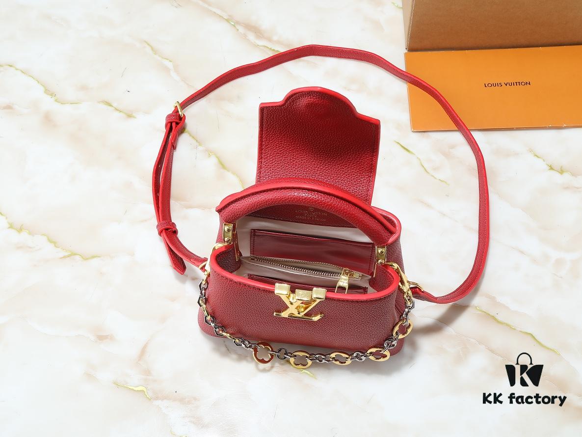 Upgraded Original M12935 M12936 M12937 M12938 Capucines Mini Bag from Capucines Chain On You Collection