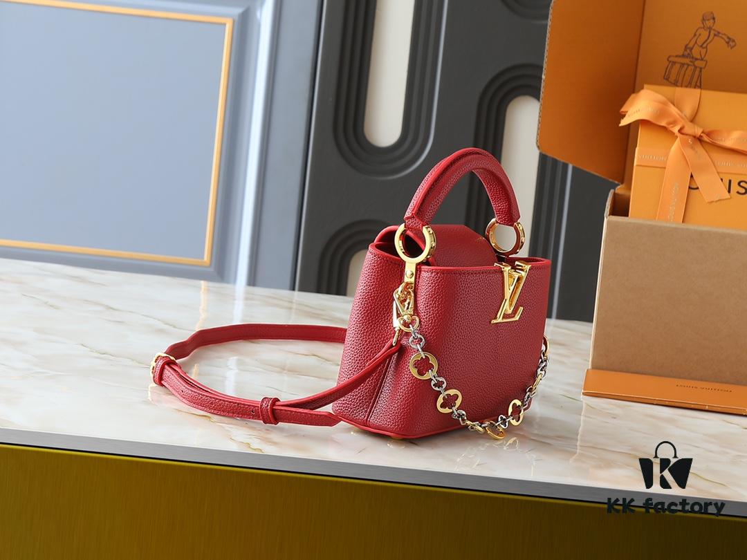 Upgraded Original M12935 M12936 M12937 M12938 Capucines Mini Bag from Capucines Chain On You Collection