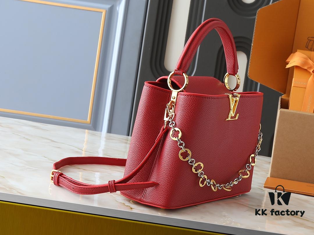 Upgraded Original Version M12935 M12936 M12937 M12938 Capucines Medium Handbag from Chain On You Collection