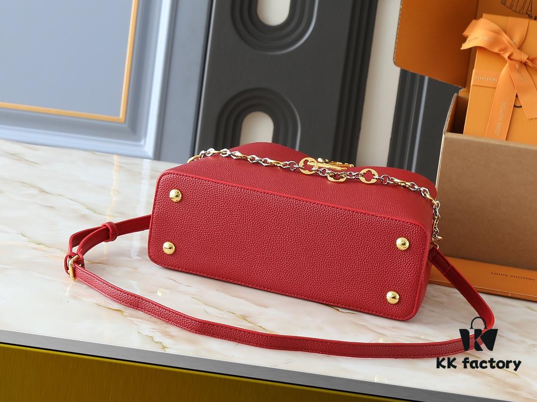 Upgraded Original Version M12935 M12936 M12937 M12938 Capucines Medium Handbag from Chain On You Collection