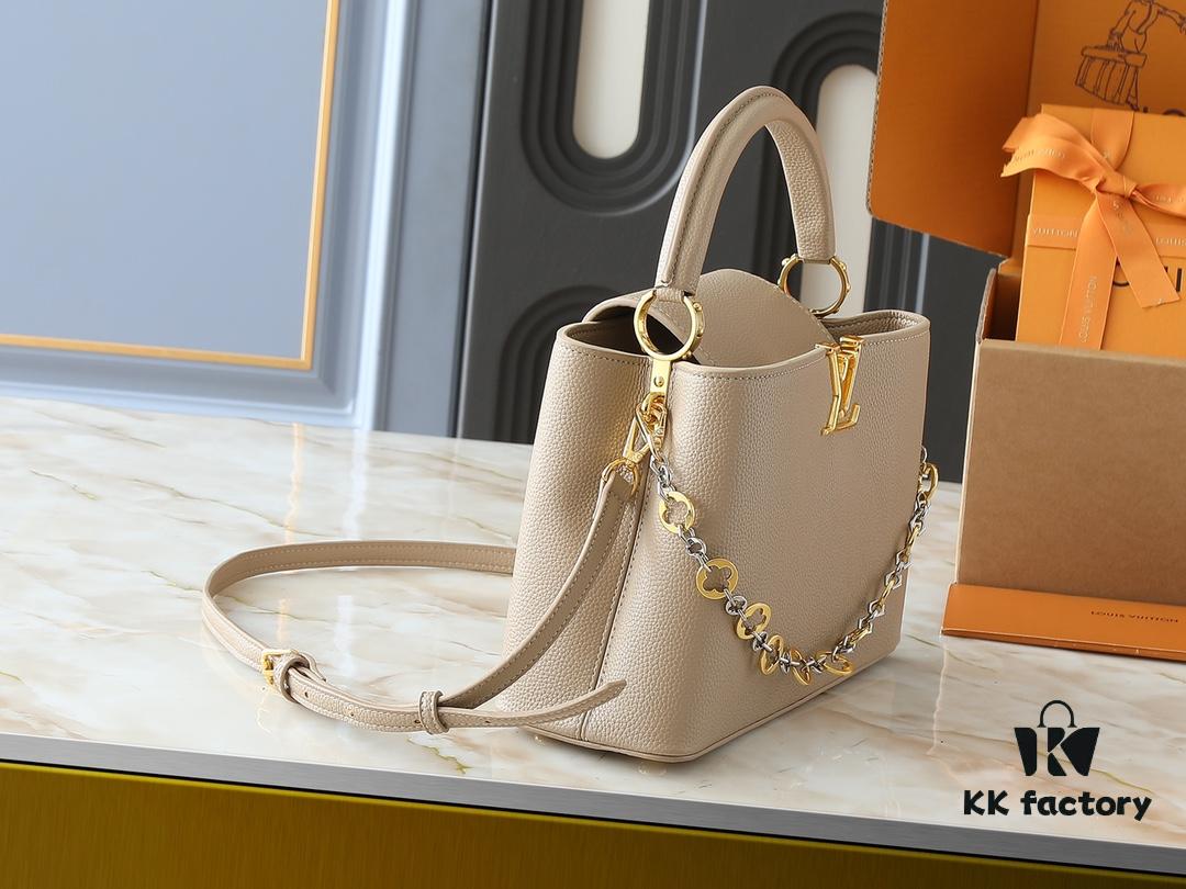 Upgraded Original Version M12935 M12936 M12937 M12938 Capucines Medium Handbag from Chain On You Collection