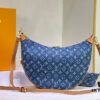 Upgraded Version ⬇️ M46311 Denim Jean Large Moon Bag Lv Marel Vintage Handbag