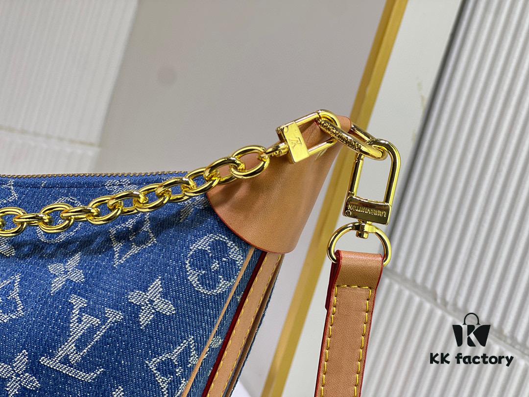 Upgraded Version ⬇️ M46311 Denim Jean Large Moon Bag Lv Marel Vintage Handbag