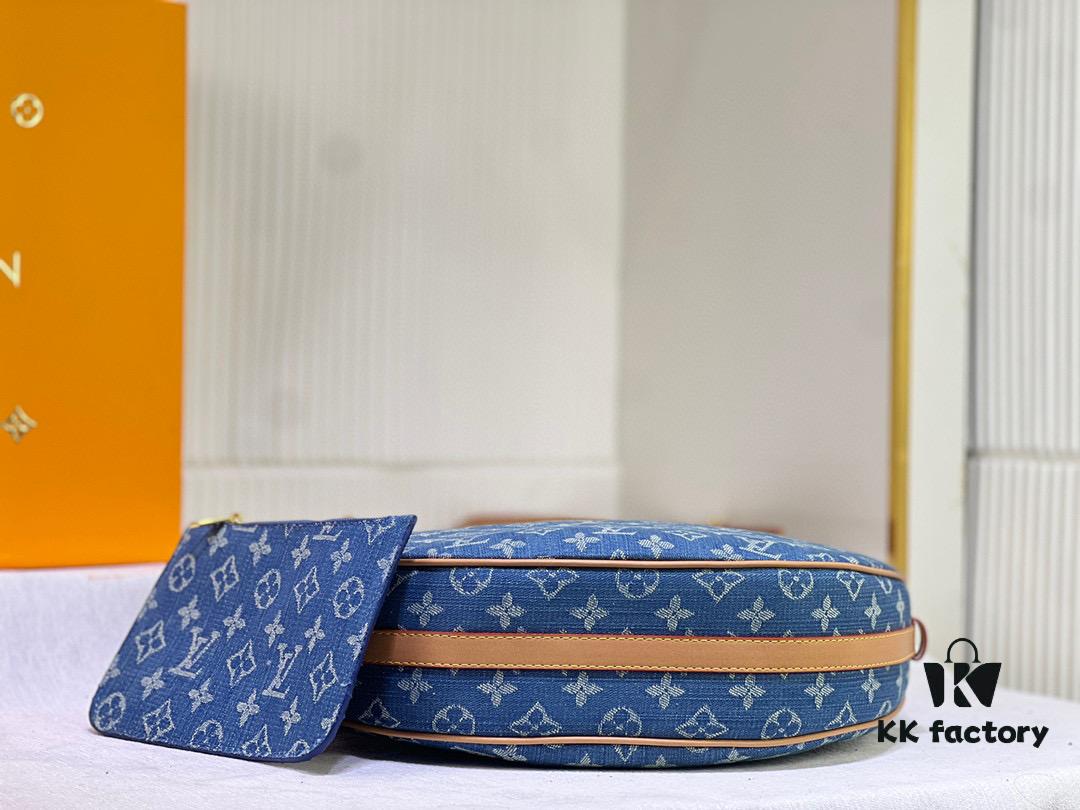 Upgraded Version ⬇️ M46311 Denim Jean Large Moon Bag Lv Marel Vintage Handbag