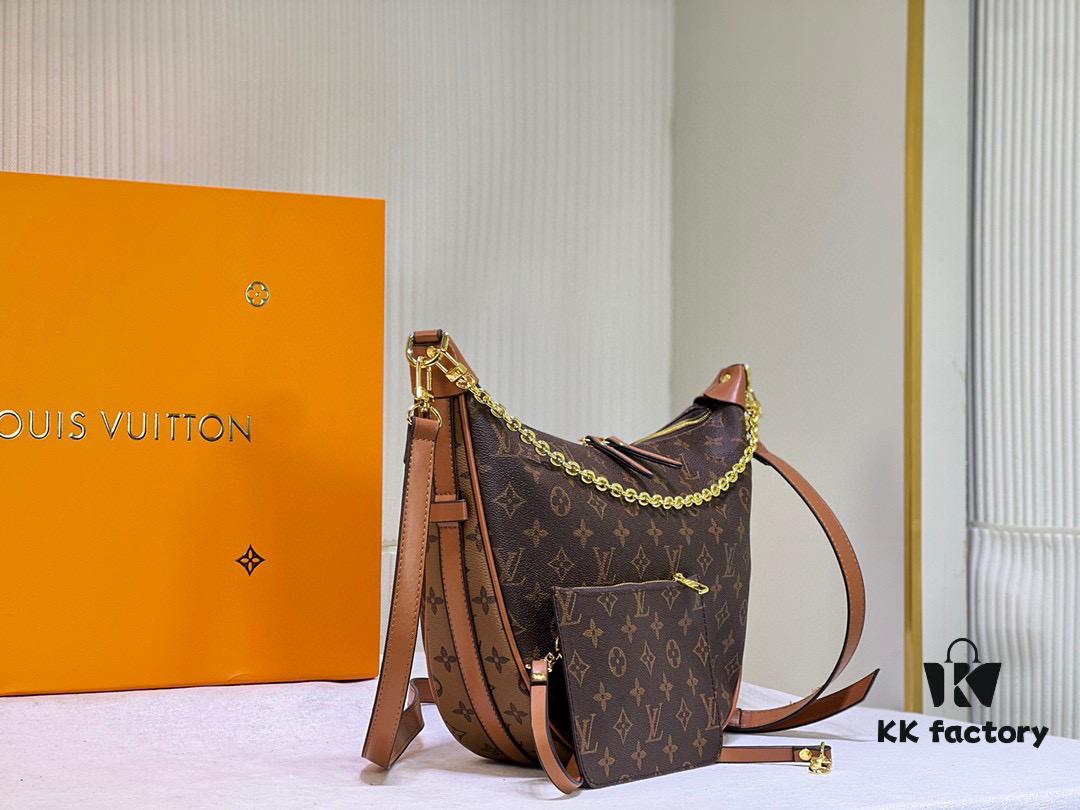 Upgraded Version ⬇️ M46311 Large Moon Bag Classic Monogram with Yellow Flower LV Marel Vintage Handbag