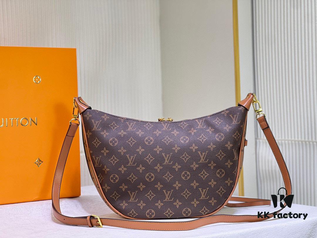 Upgraded Version ⬇️ M46311 Large Moon Bag Classic Monogram with Yellow Flower LV Marel Vintage Handbag