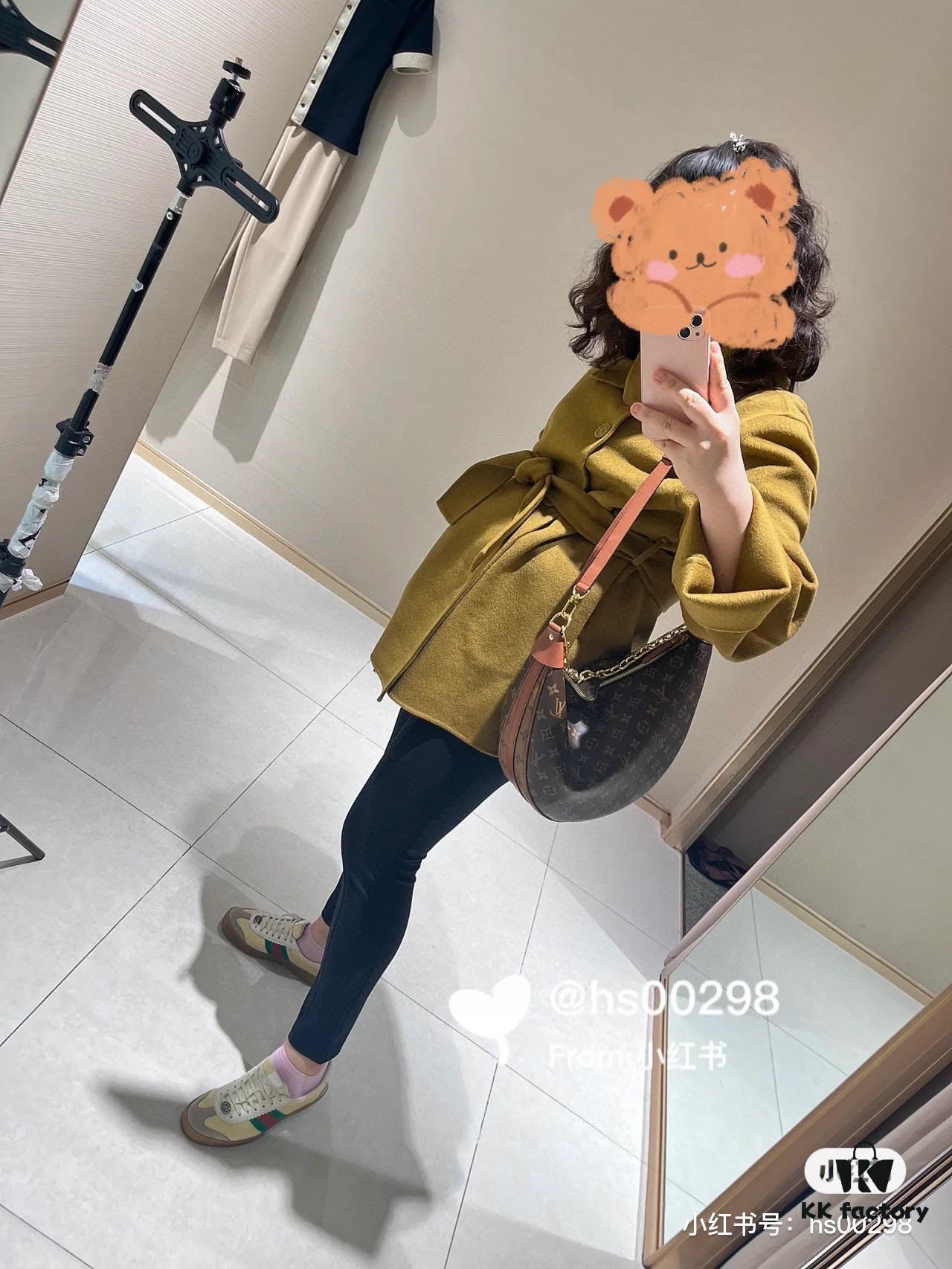 Upgraded Version ⬇️ M46311 Large Moon Bag, Classic Monogram with Yellow Flowers, LV Marel Vintage Handbag