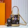 M81489 Lv Longshang Village Cherry Blossom Upgraded Nano Bucket Bag from Match Series