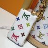 M81489 M13619 Lv➰ Longshang Village White Tricolor Upgrade Nano Bucket Bag