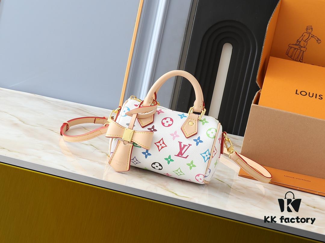 Upgraded Original M13391 M13406 M81085 LV x Murakami Takashi Co-Branded Nano Speedy Handbag