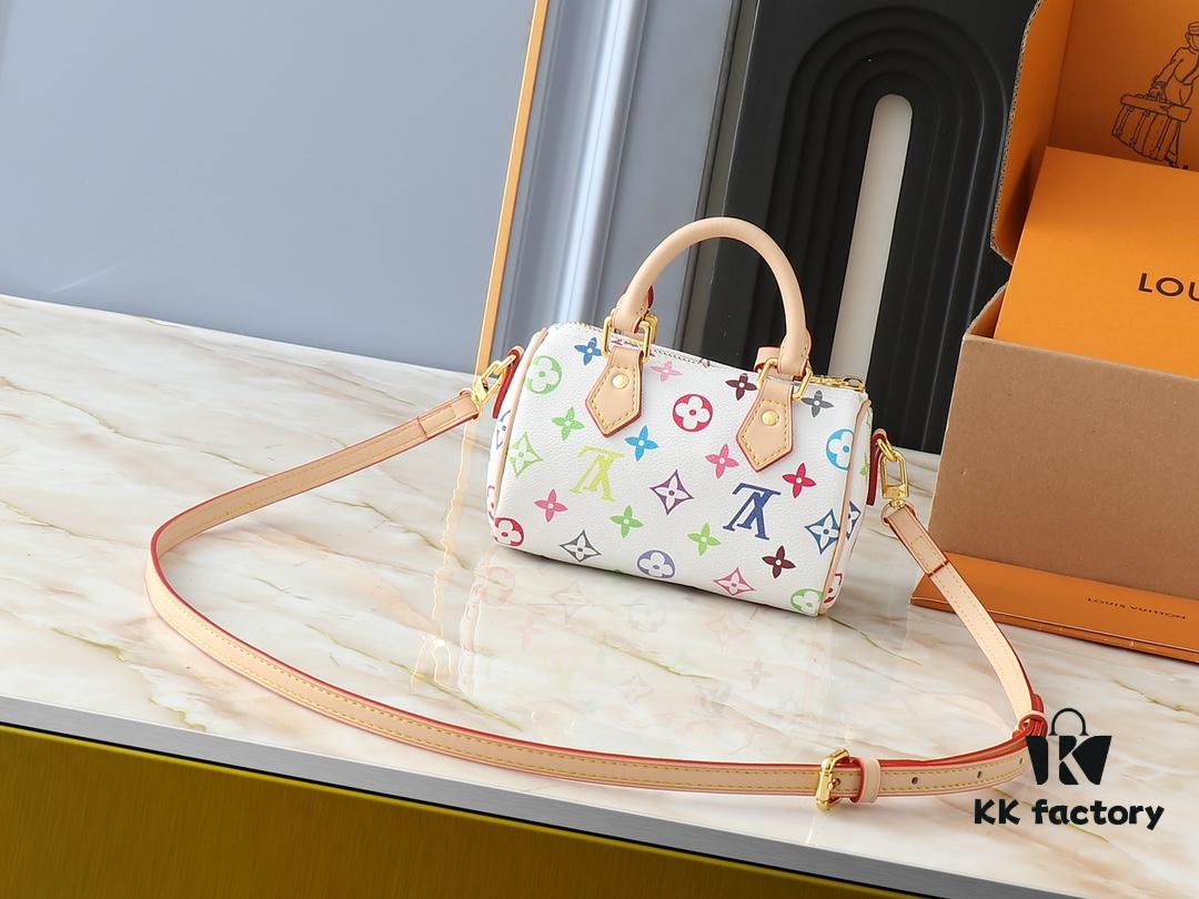 Upgraded Original M13391 M13406 M81085 LV x Murakami Takashi Co-Branded Nano Speedy Handbag