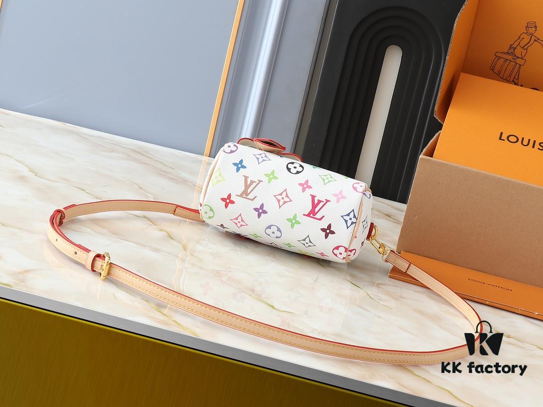 Upgraded Original M13391 M13406 M81085 LV x Murakami Takashi Co-Branded Nano Speedy Handbag