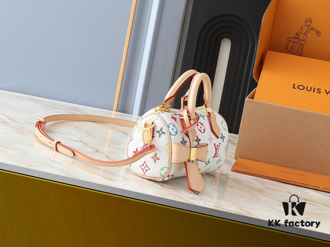 Upgraded Original M13391 M13406 M81085 LV x Murakami Takashi Co-Branded Nano Speedy Handbag