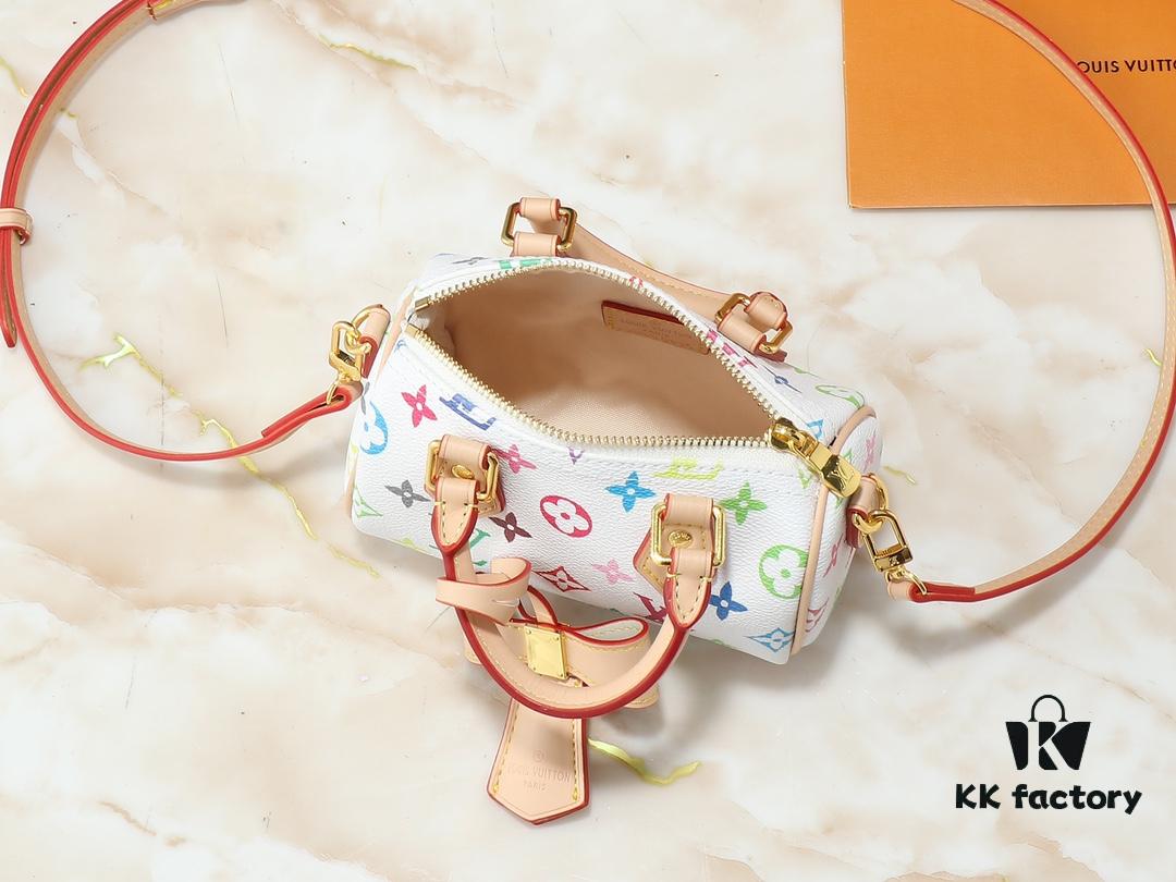 Upgraded Original M13391 M13406 M81085 LV x Murakami Takashi Co-Branded Nano Speedy Handbag